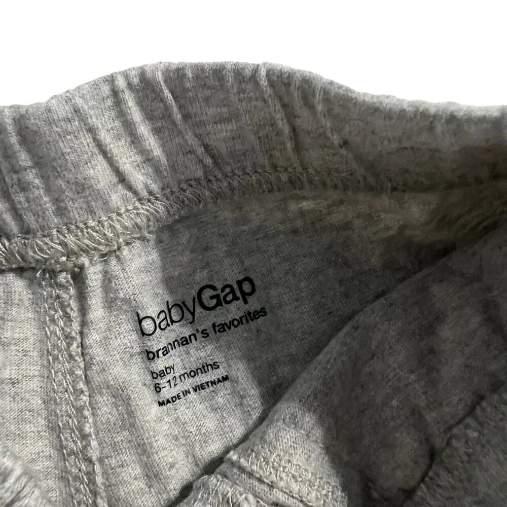 Baby Gap 6-12m Solid Grey Pull On Shorts